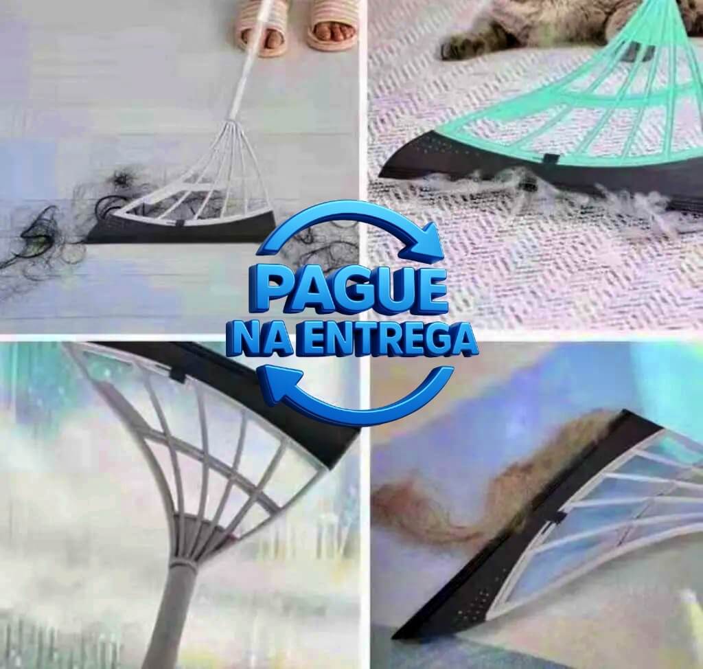 Mop Multiuso Rodo Mágico tira pelo limpa vidro seca bem silicone verde claro